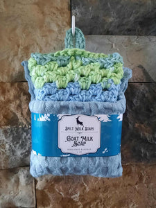 Bergamot & Honey Soap and Washcloth Set