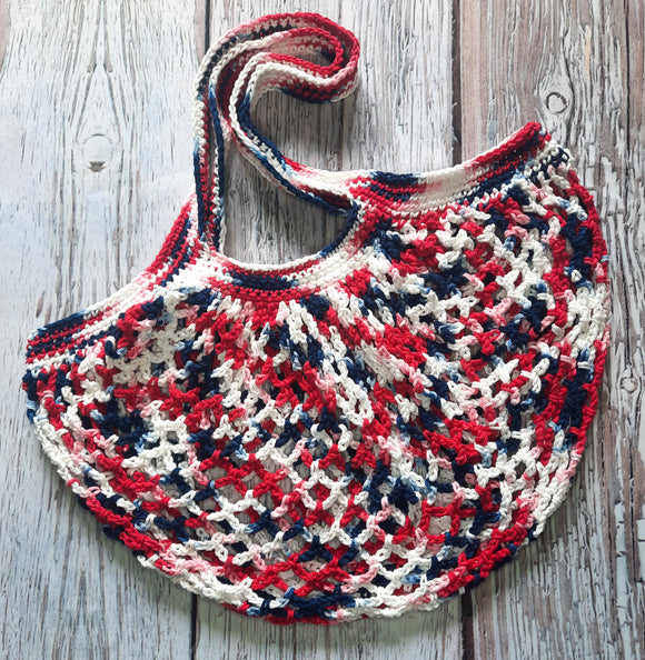 Mesh Market Bag - Nautical Ombre